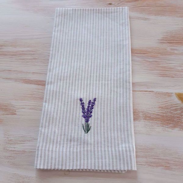 Picture of Kitchen Tea Towel Herbs 47 x 70 cm, Lavender