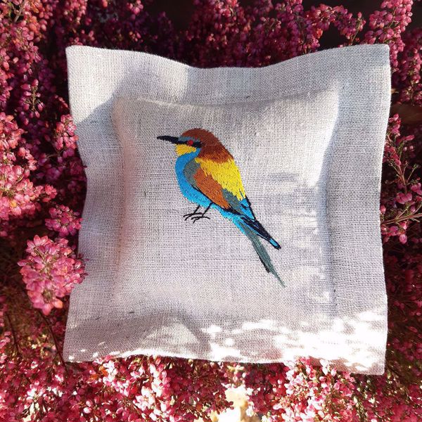 Picture of Lavender pillow Bee eater, natural