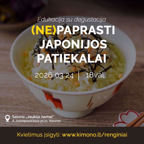 Prekės (Ne)paprasti Japonijos patiekalai 2026 03 24 nuotrauka