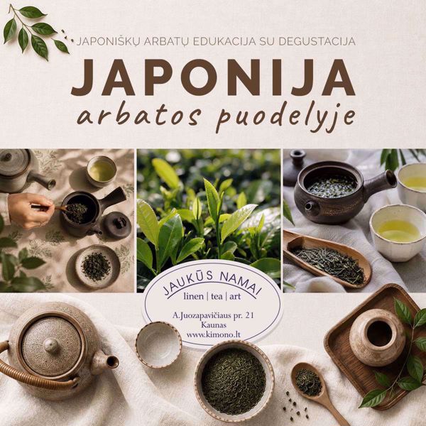 Prekės Japoniškų arbatų edukacija su degustacija. Grupėms. nuotrauka