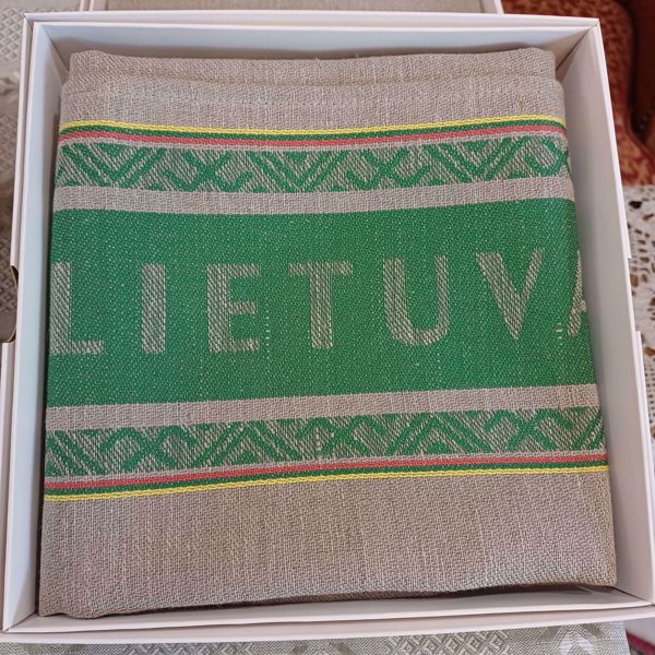 Prekės Stalo takelis "Lietuva", žalias, 50X70cm. nuotrauka