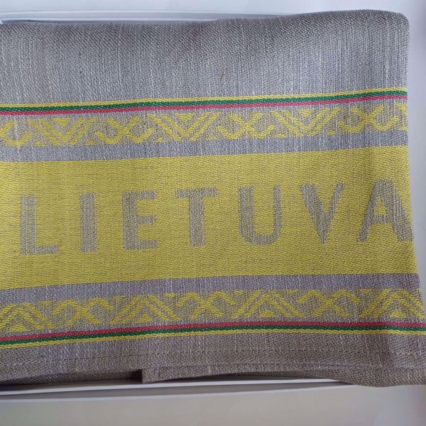 Prekės Stalo takelis "Lietuva", geltonas, 50X70cm. nuotrauka